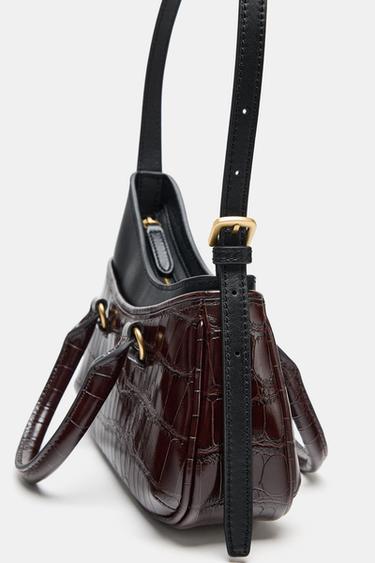 SAC PORTÉ ÉPAULE EN CUIR ÉDITION LIMITÉE - Chocolat de Zara - Image 6