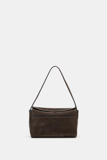 MINI LEATHER HANDBAG - Brown by Zara