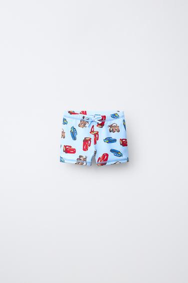 1-6 YEARS/ CARS LIGHTNING MCQUEEN © DISNEY BOXER SWIM SHORTS - Blue by Zara