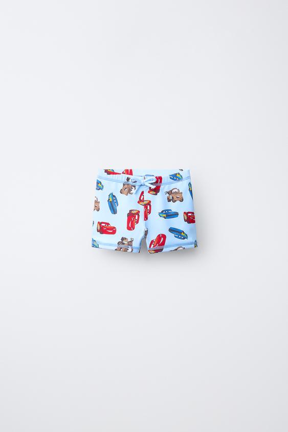 1-6 ANOS/ MAIÔ BOXER CARROS RELÂMPAGO MCQUEEN © DISNEY - Azul da Zara - Imagem 0