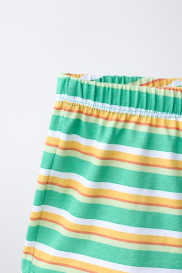 6-14 ANS/ PYJAMA HAWAI À RAYURES - Jaune de Zara - Image 6