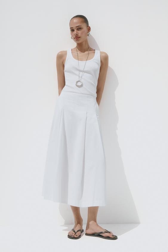 JUPE MI-LONGUE PLISSÉE