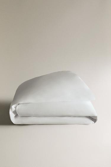 HOUSSE DE COUETTE PERCALE DE COTON TOUCHER SEC (500 FILS) - Blanc de Zara - Image 4