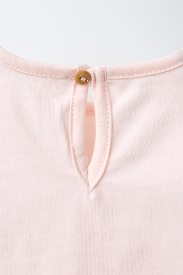 EMBROIDERED PUPPY T-SHIRT - Pink by Zara - Image 3