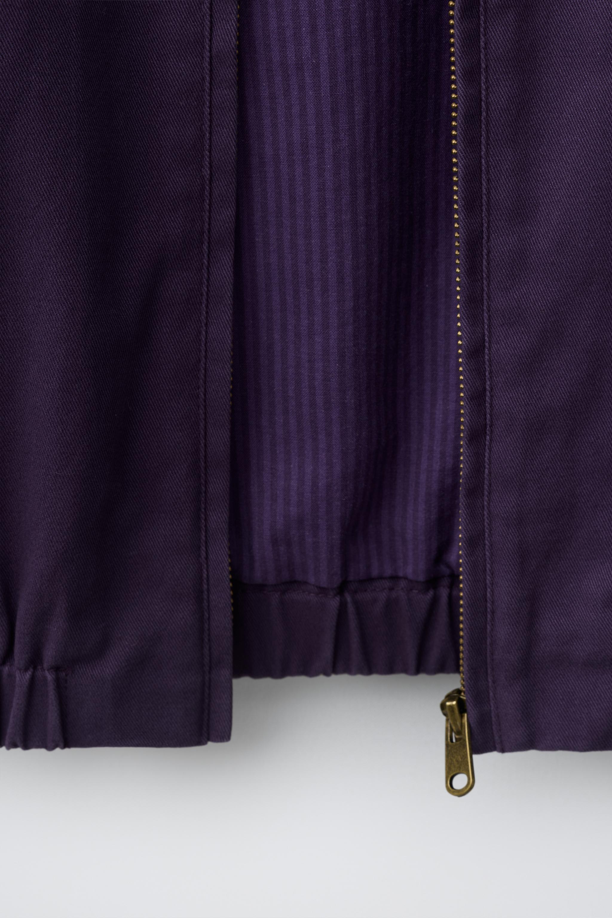 WASHED-EFFECT TWILL JACKET