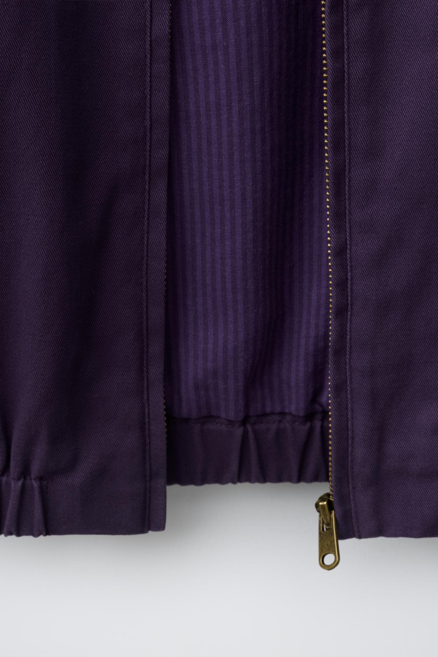 Детская куртка Zara Washed Effect Twill, цвет: Фиолетовый — фото 6