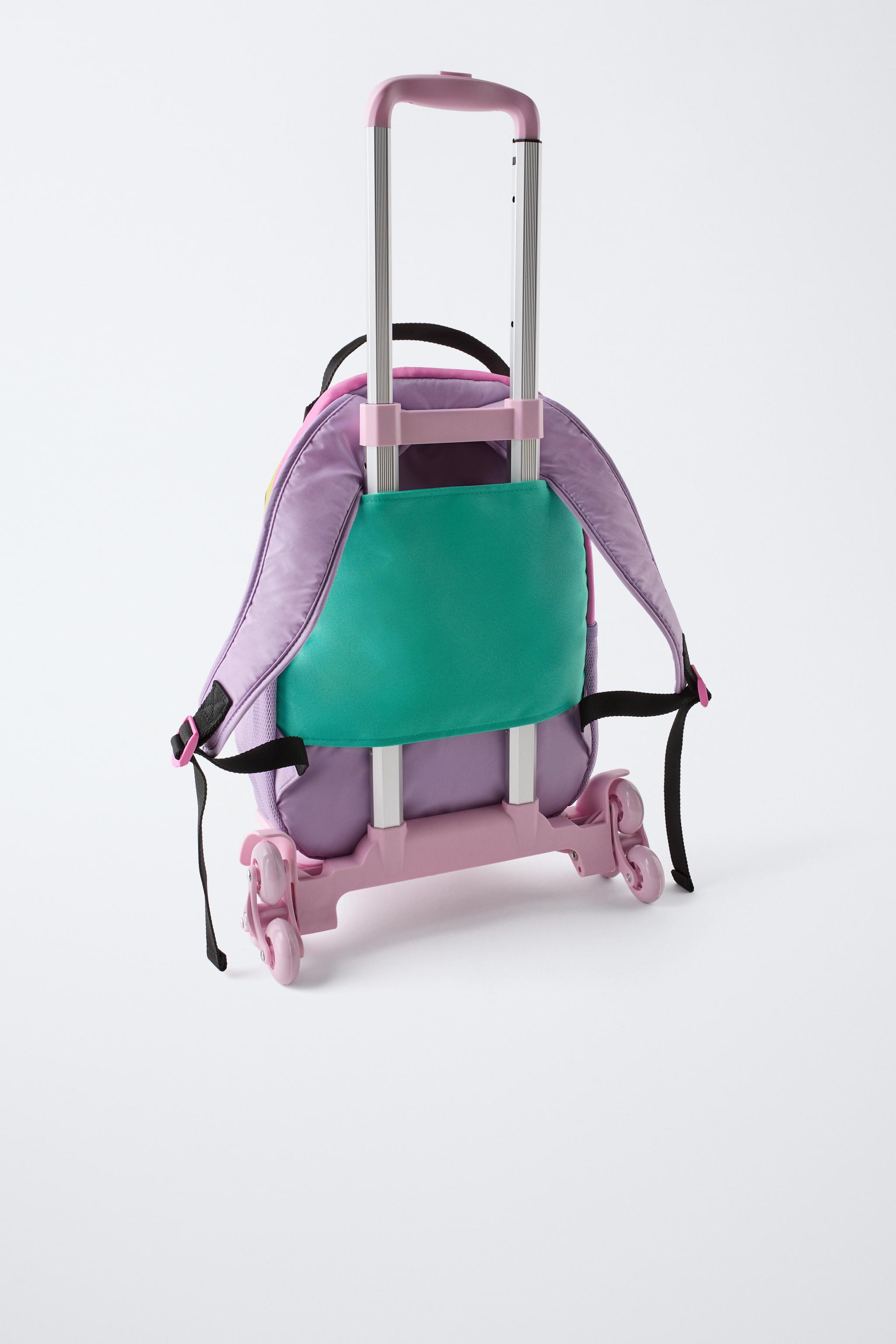 Carrello Per Zaini Portect Rosa - Trasporto Facile Con Ruote In Silicone - Foto 10