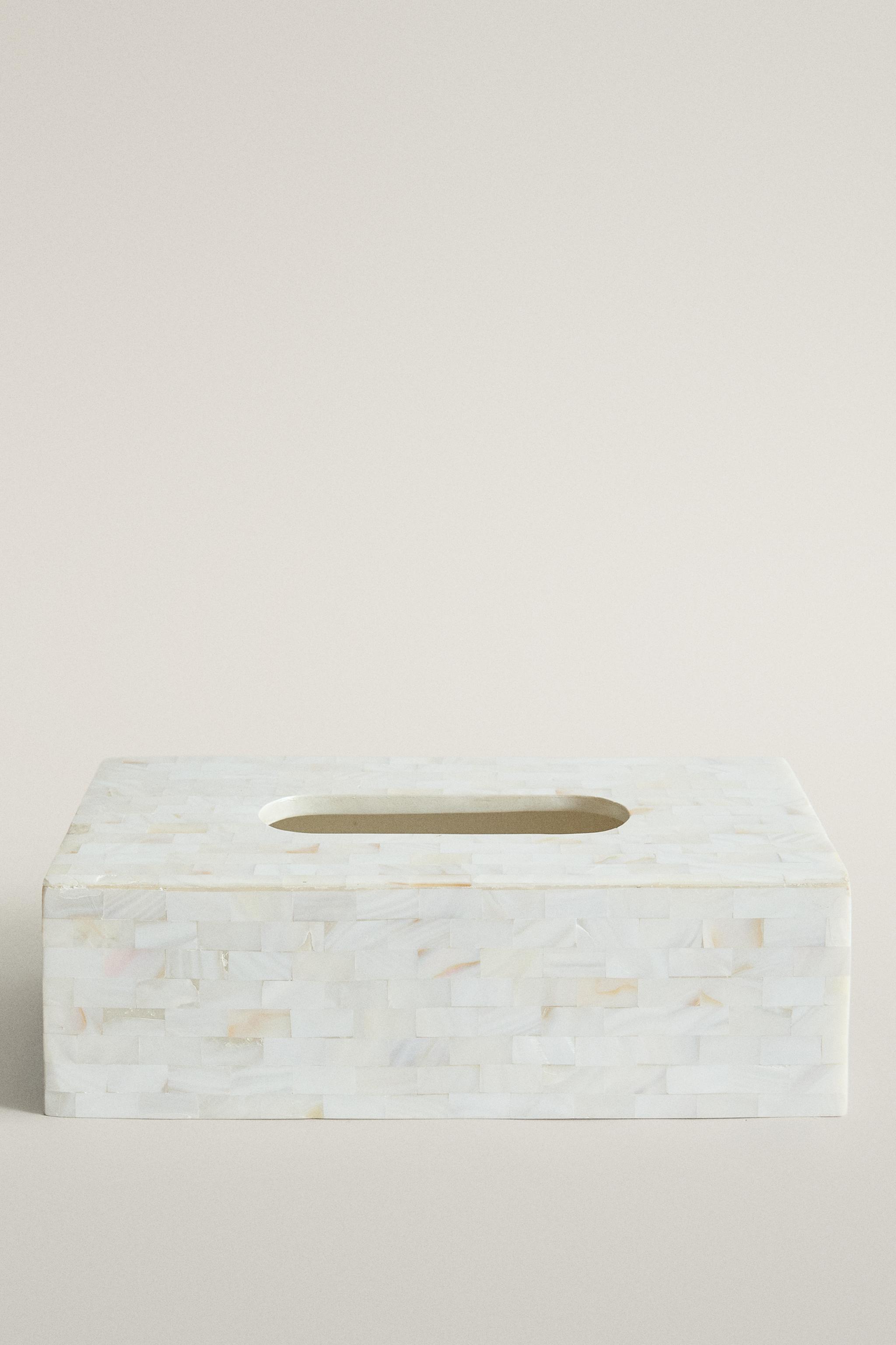 MOTHER-OF-PEARL TISSUE BOX