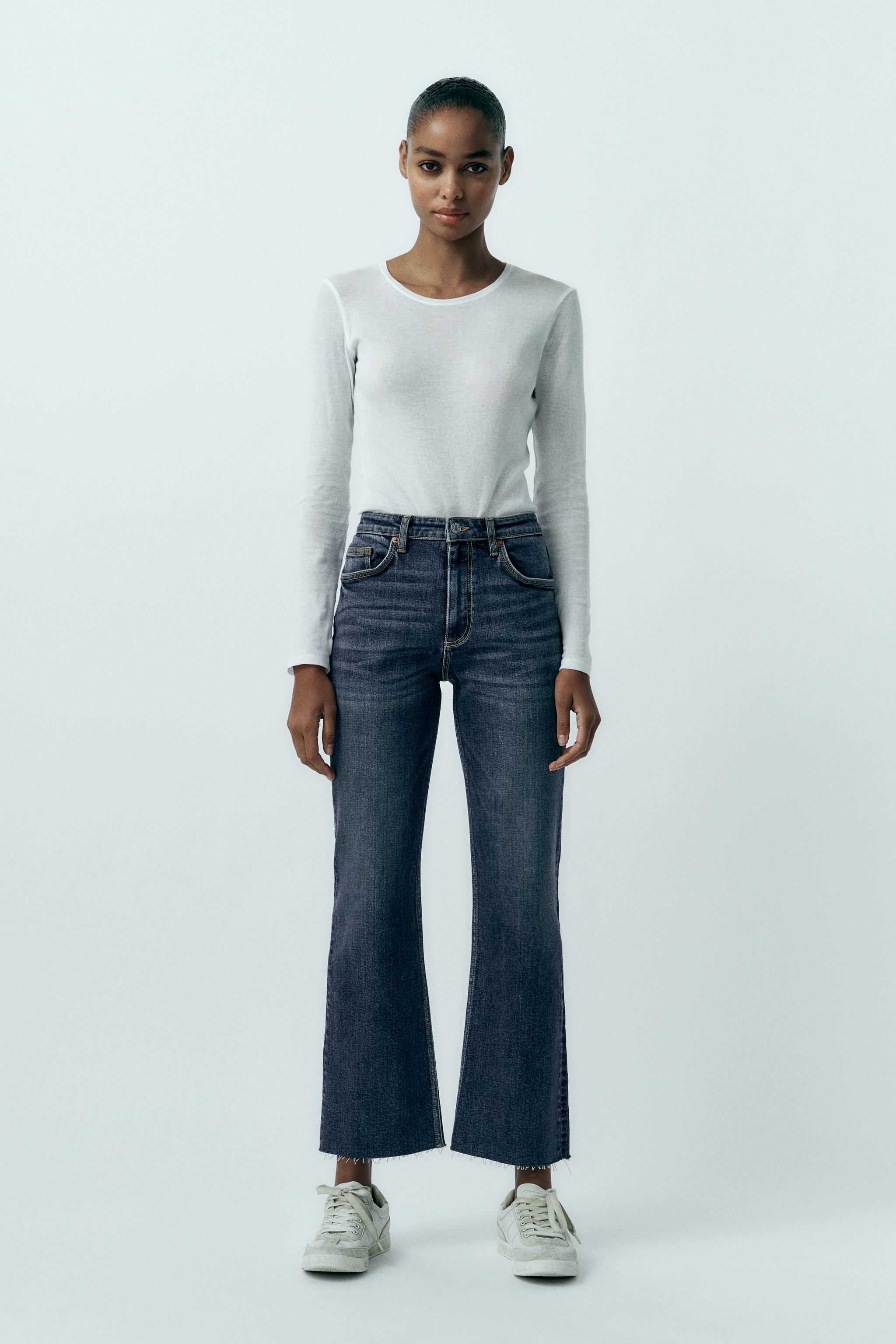 zara フレアジッパーデニム　31 40 zipper flare denimバレンシアガ