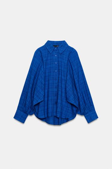 CHECK SHIRT - Ink blue by Zara - Image 0