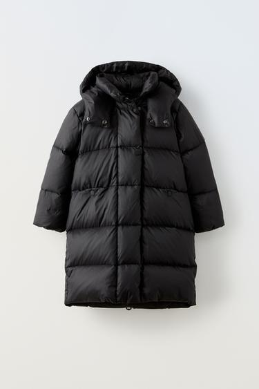 ДЛИННЫЙ ПУХОВИК — ЧЕРНЫЙ от Zara — изображение 0