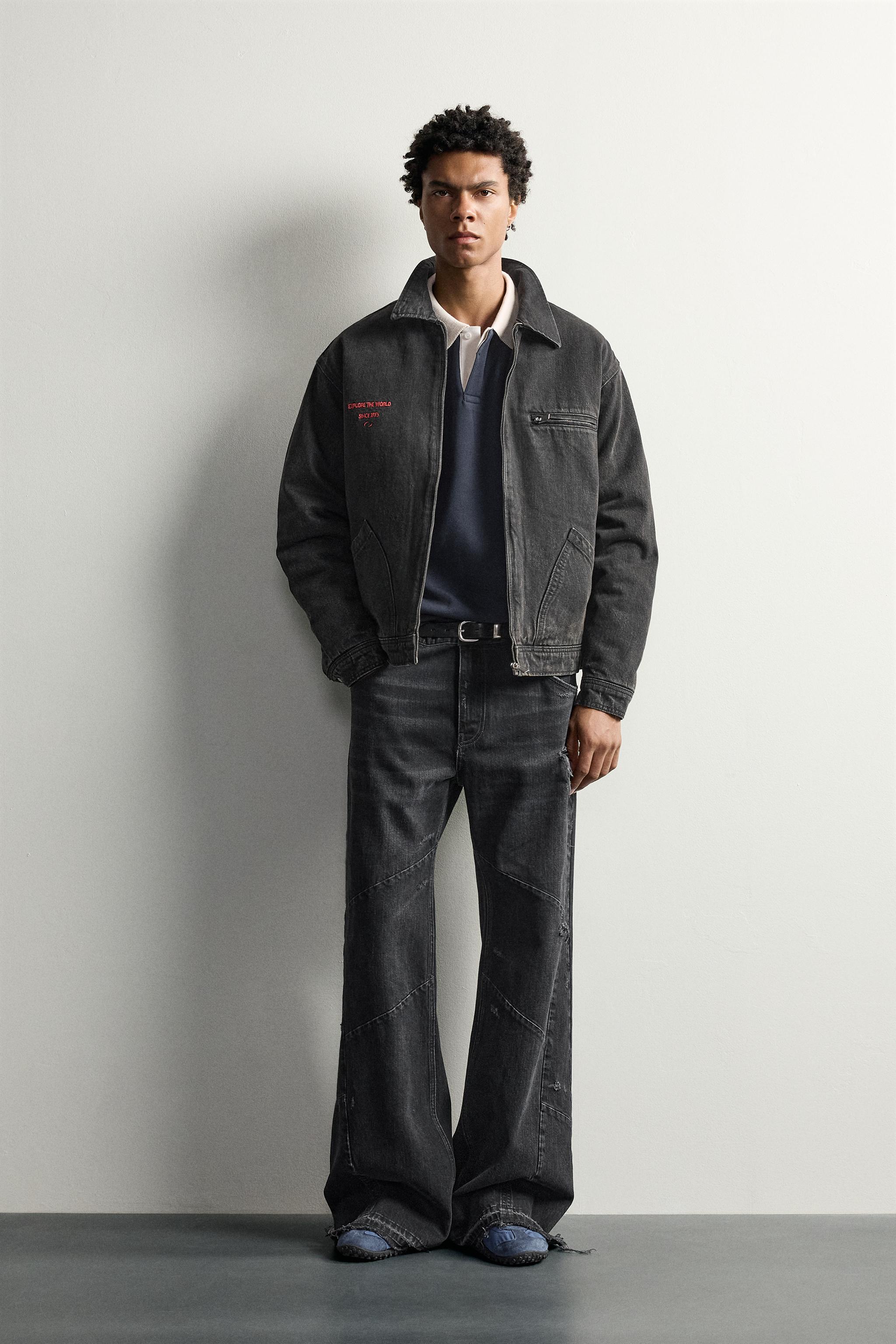 VESTE EN JEAN MATELASSÉE BRODÉE