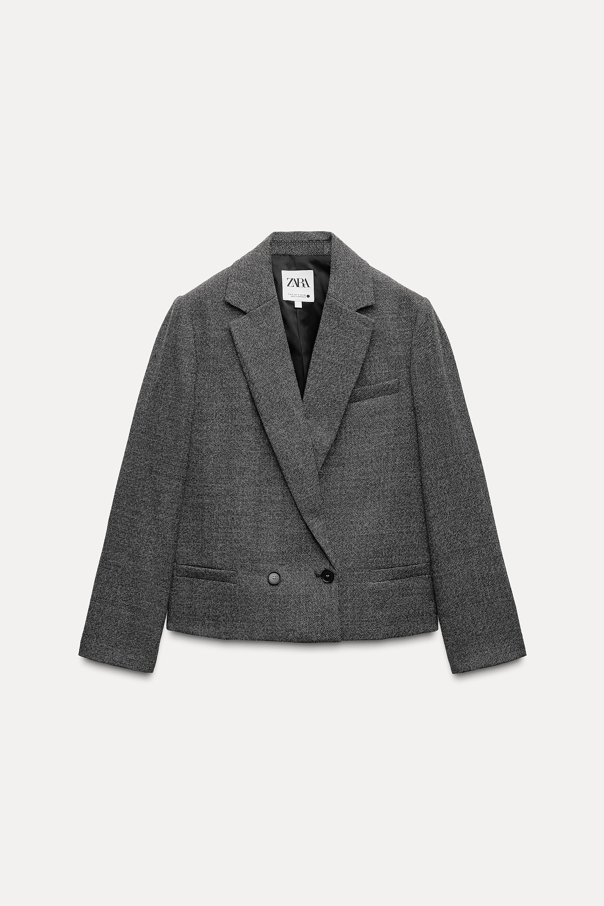 テクスチャー ウール100%ブレザー ZW COLLECTION - グレー | ZARA Japan / 日本