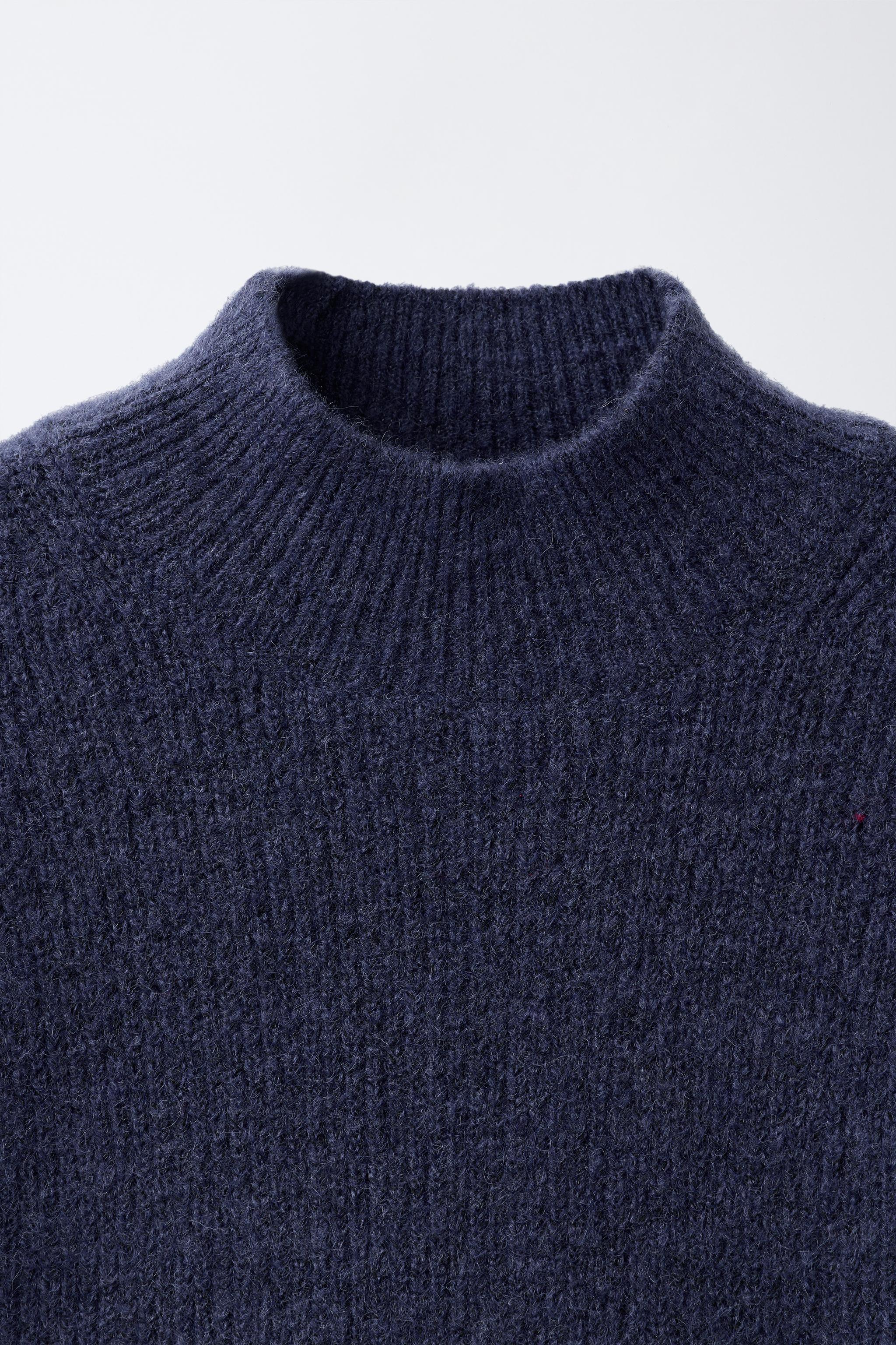KNIT MOCK-NECK JUMPER