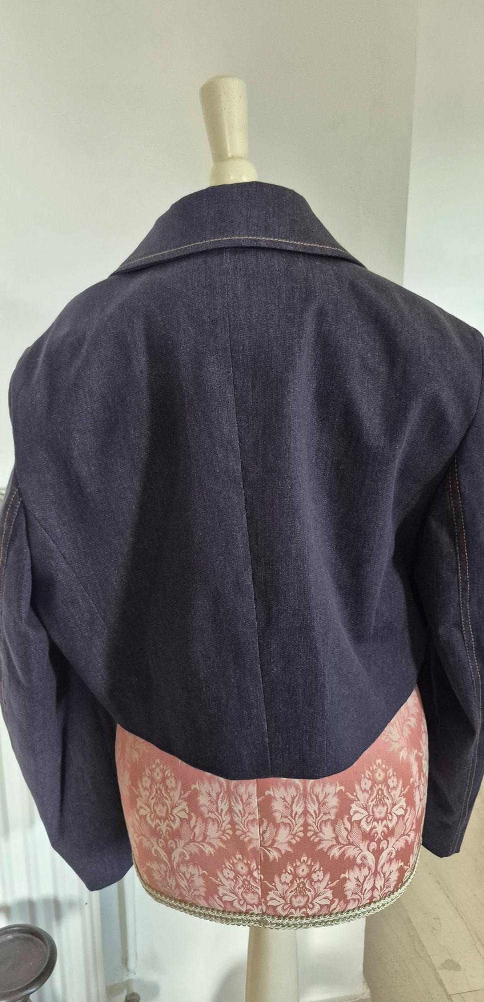 Z1975 SHORT DENIM BLAZER WITH TOPSTITCHING - Image 2