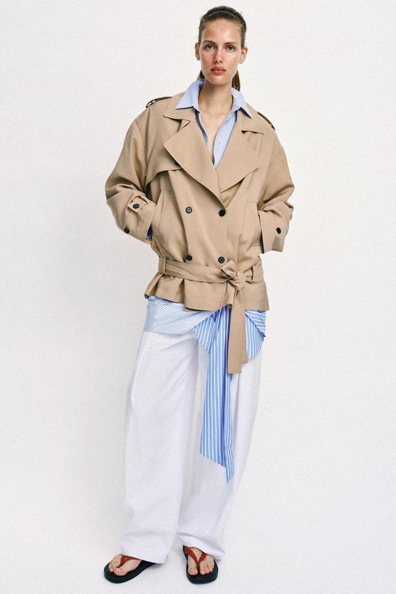 BELTED TRENCH JACKET