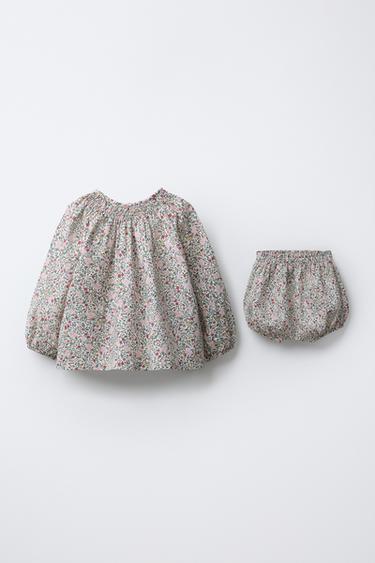 FLORAL SHIRT AND BLOOMERS SET - Multicoloured by Zara