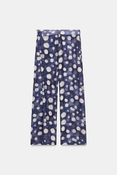 ZW COLLECTION POLKA DOT TROUSERS - Blue by Zara - Image 5