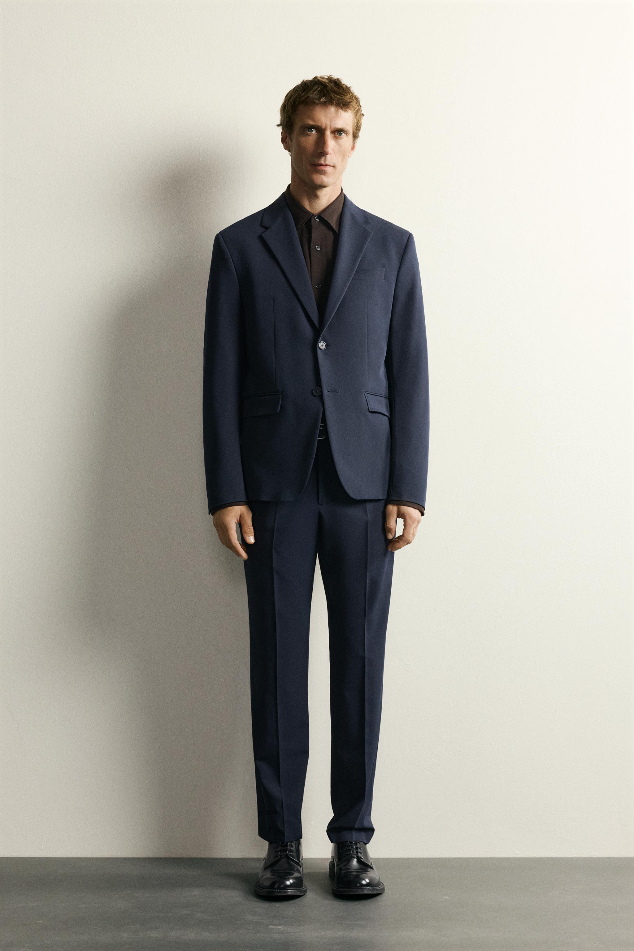 コンフォートスーツパンツ - ネイビーブルー | ZARA Japan / 日本