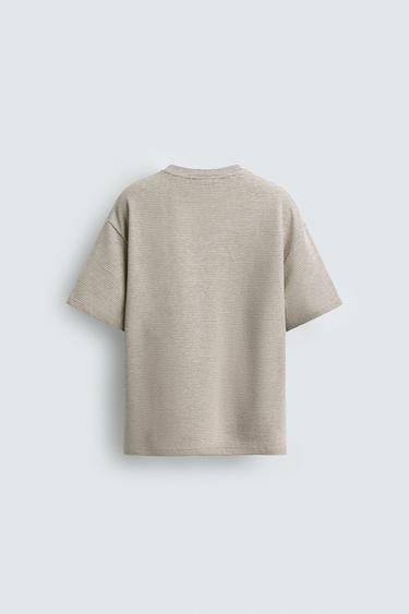 RELAXED FIT STRIPED T-SHIRT - striped by Zara - Image 7