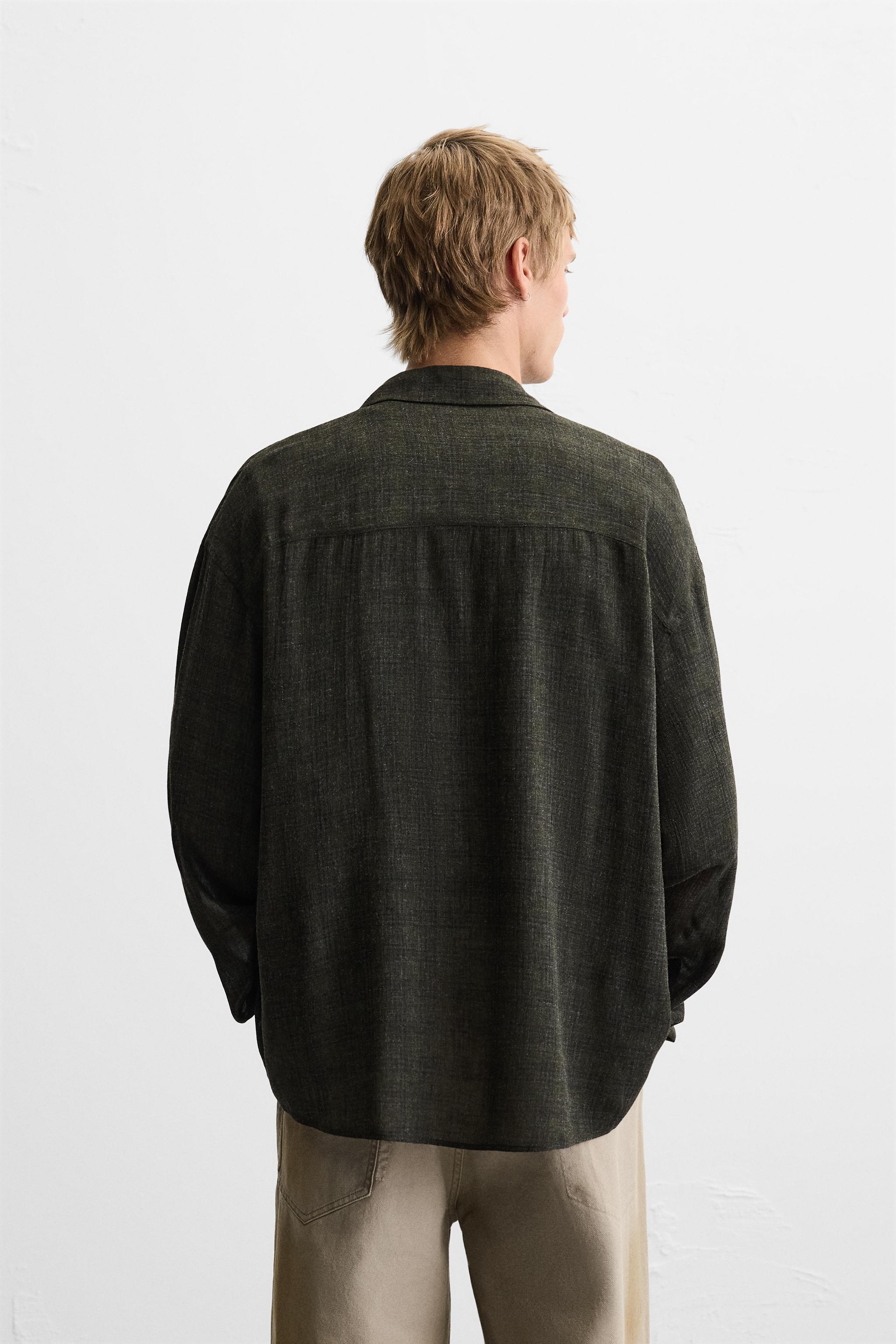 チェック柄シャツ - チャコールグレー | ZARA Japan / 日本