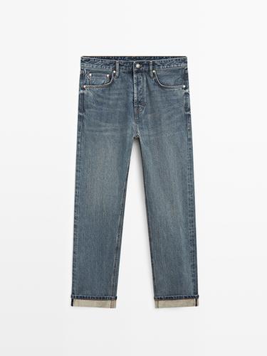 Zara Selvedge fit jeans - Mid-blue