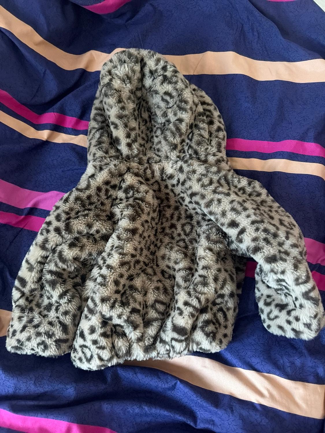 ANIMAL PRINT FAUX FUR JACKET - Image 2