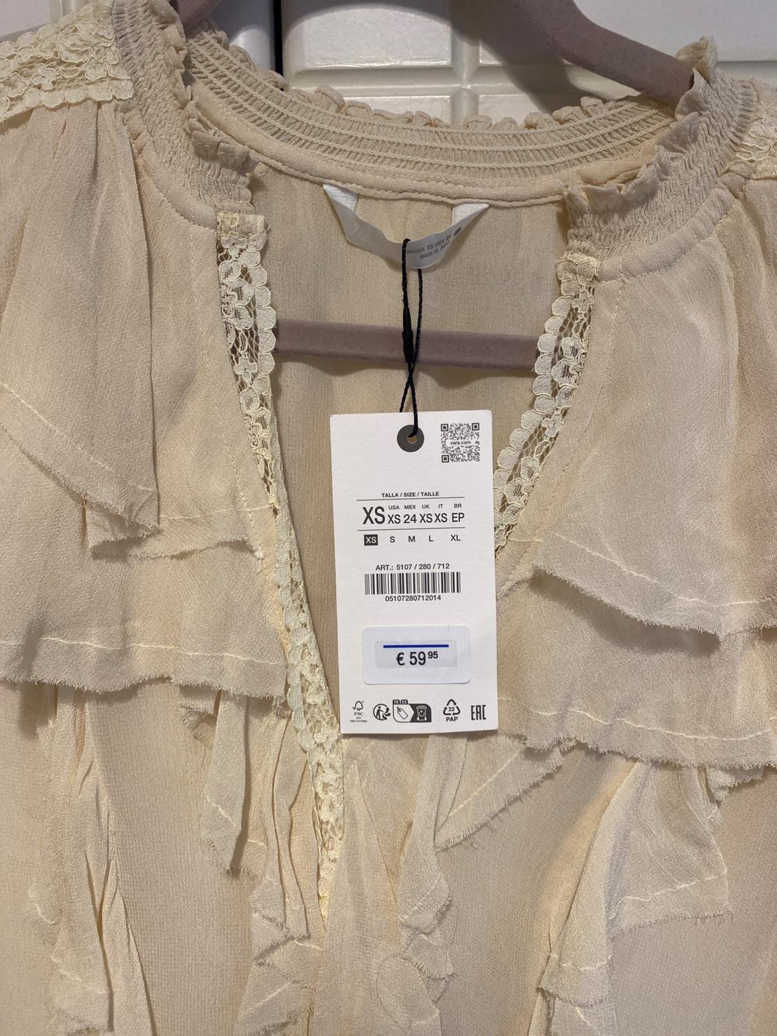 ZW COLLECTION LACE RUFFLE BLOUSE - Image 2