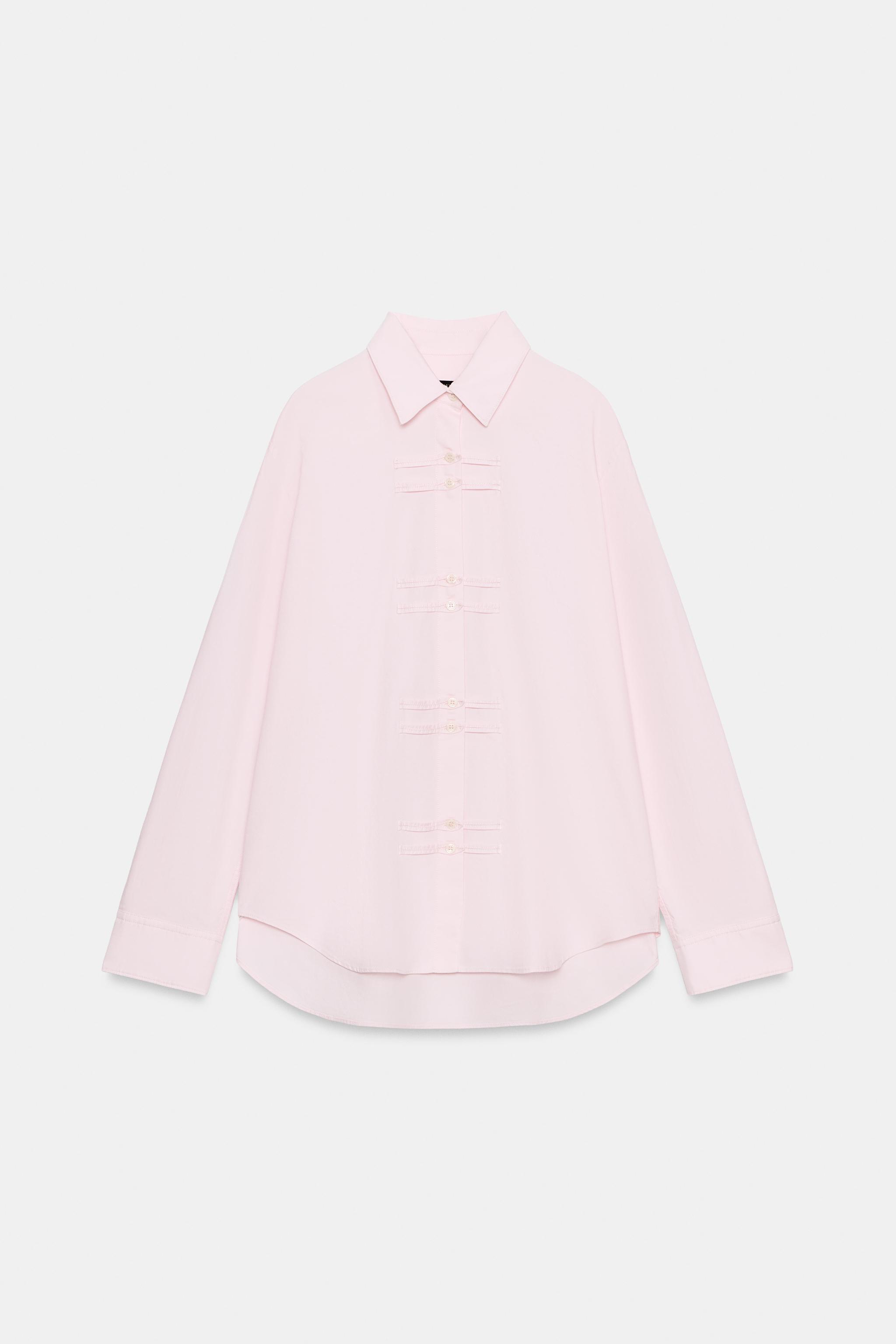 ZW COLLECTION OXFORD FROG FASTENING SHIRT