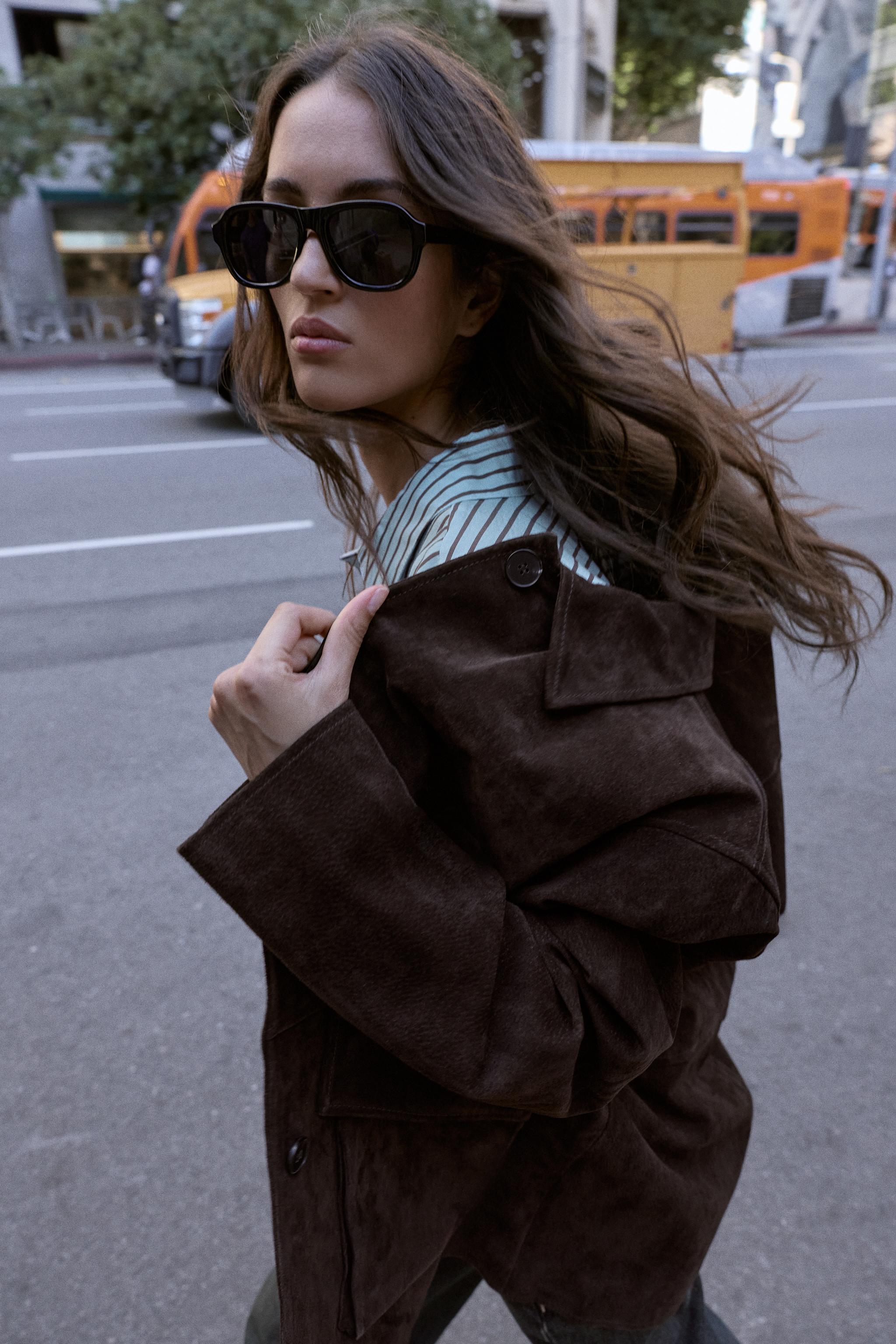 100% LEATHER SUEDE JACKET