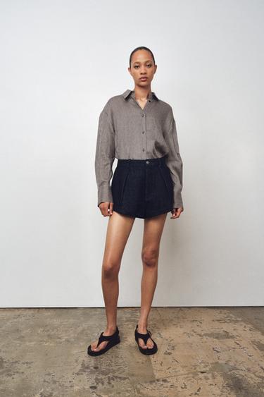 Zara Mavi - DENIM ZW COLLECTION ŞORT - 0 görseli