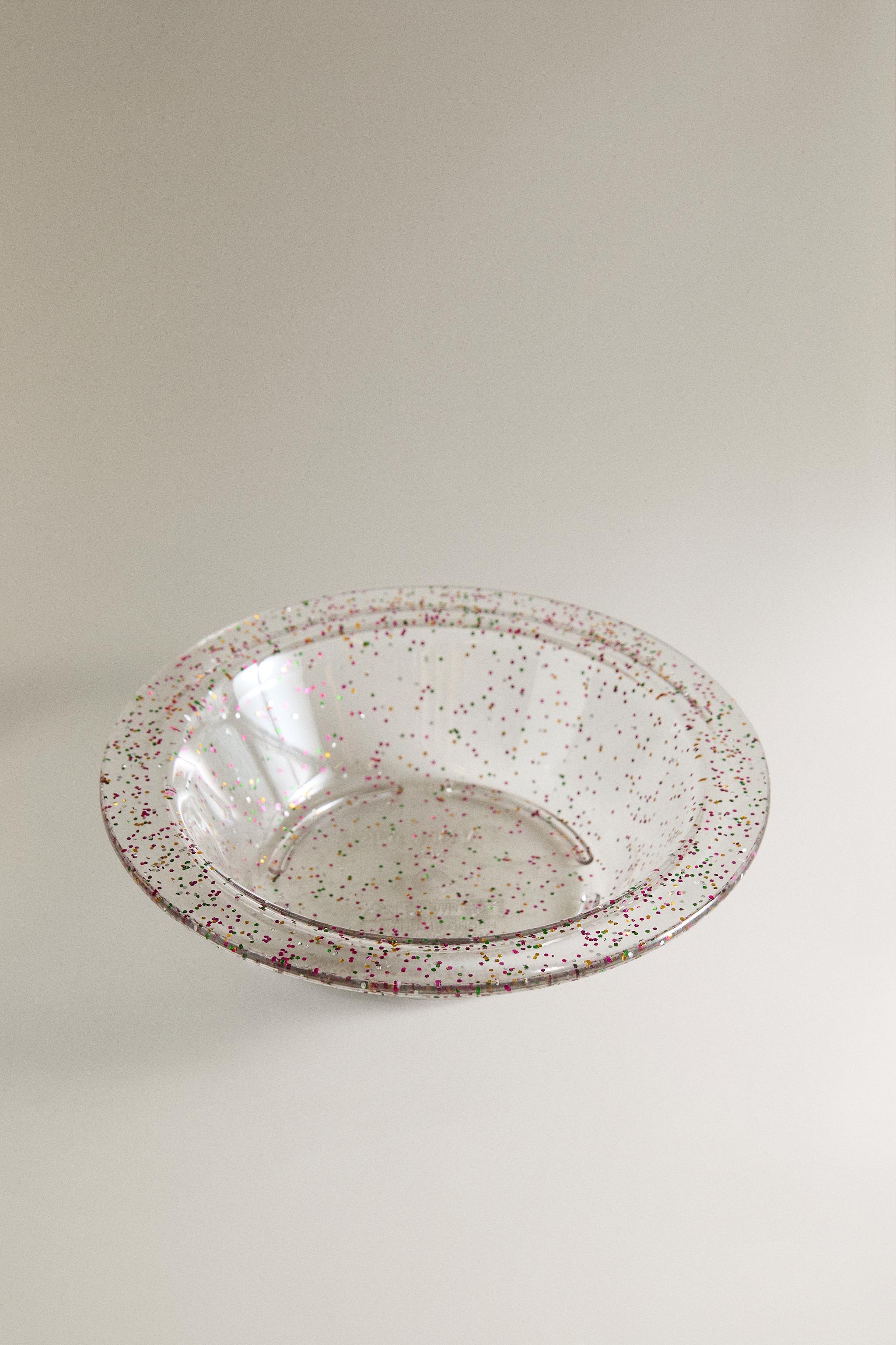KIDS' TRITAN™ GLITTER BOWL — Transparent