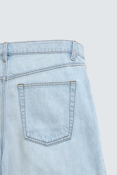 RELAXED FIT DENIM BERMUDA SHORTS - Light blue by Zara - Image 8