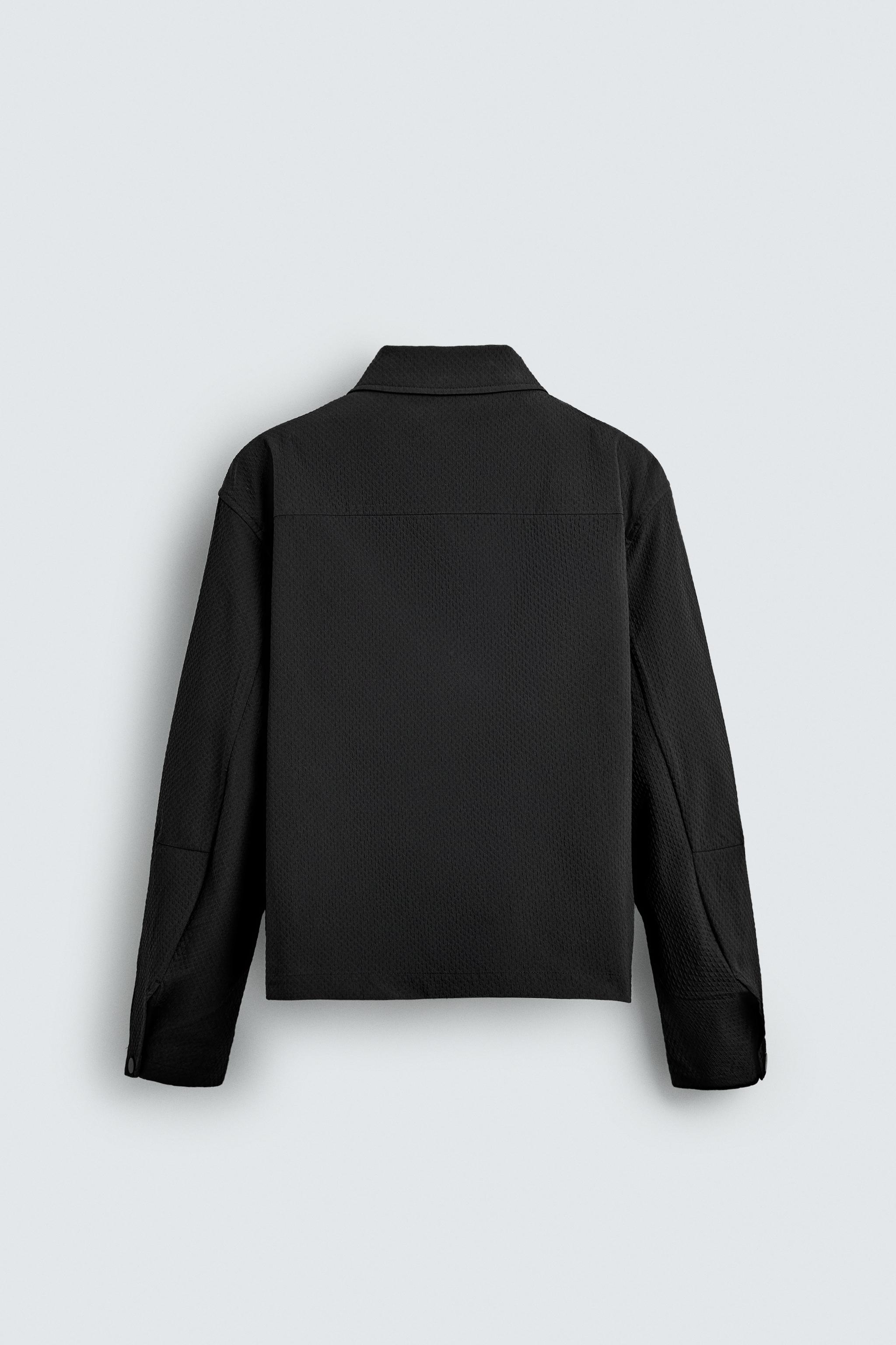 ジオメトリックジャカードジャケット - ブラック | ZARA Japan