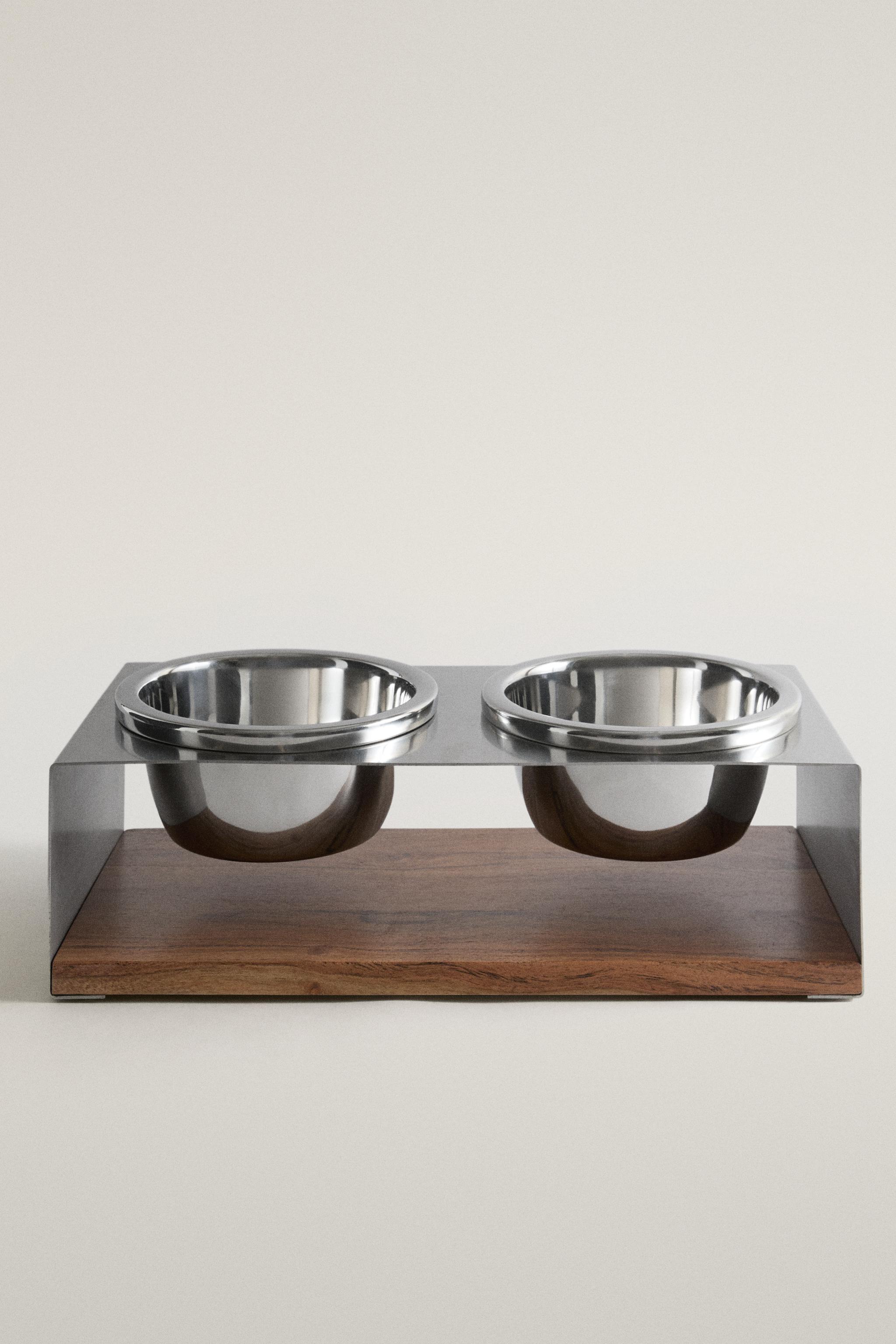 PET BOWL AND STAND SET