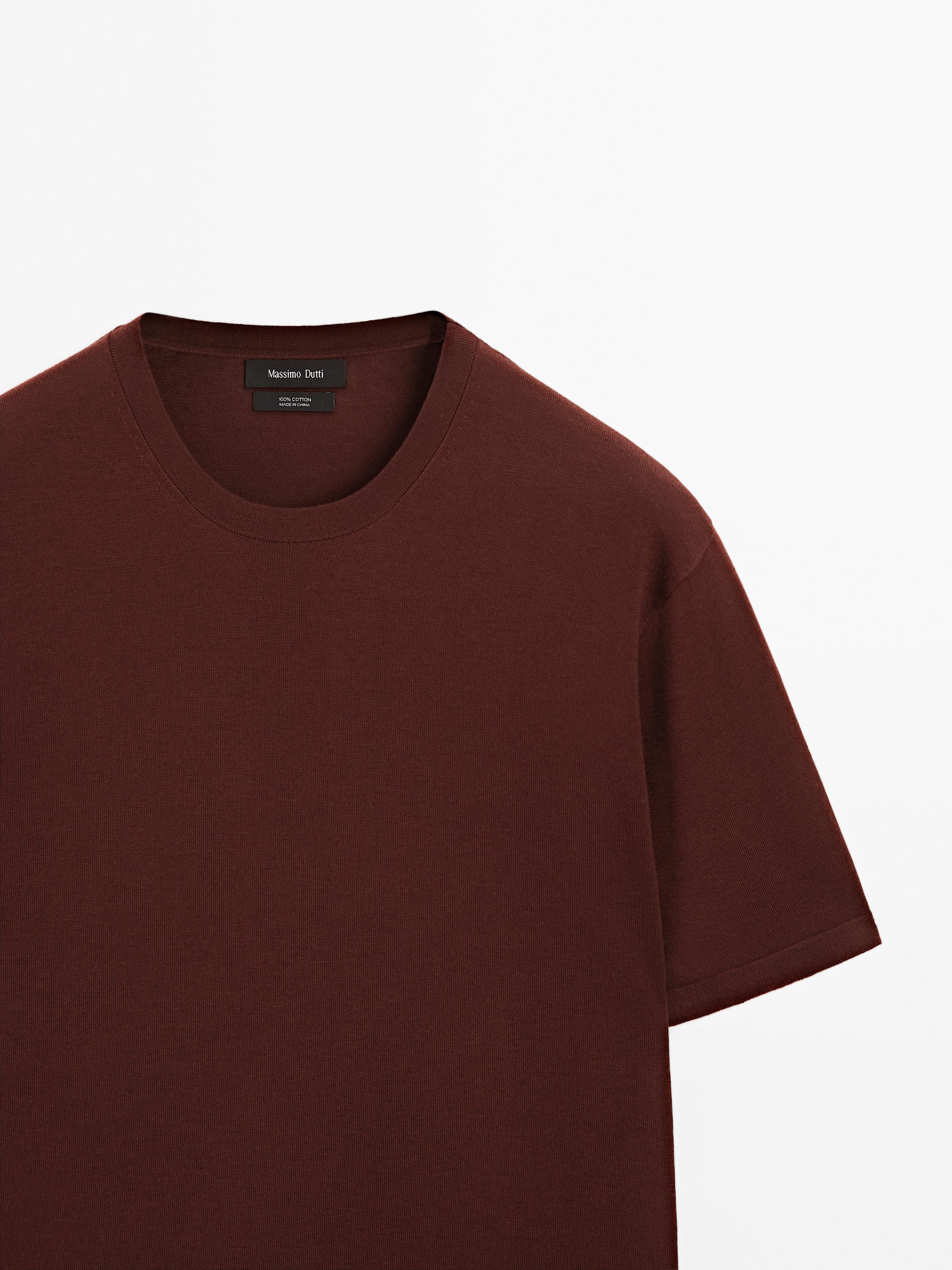 T-shirt en maille 100 % coton
