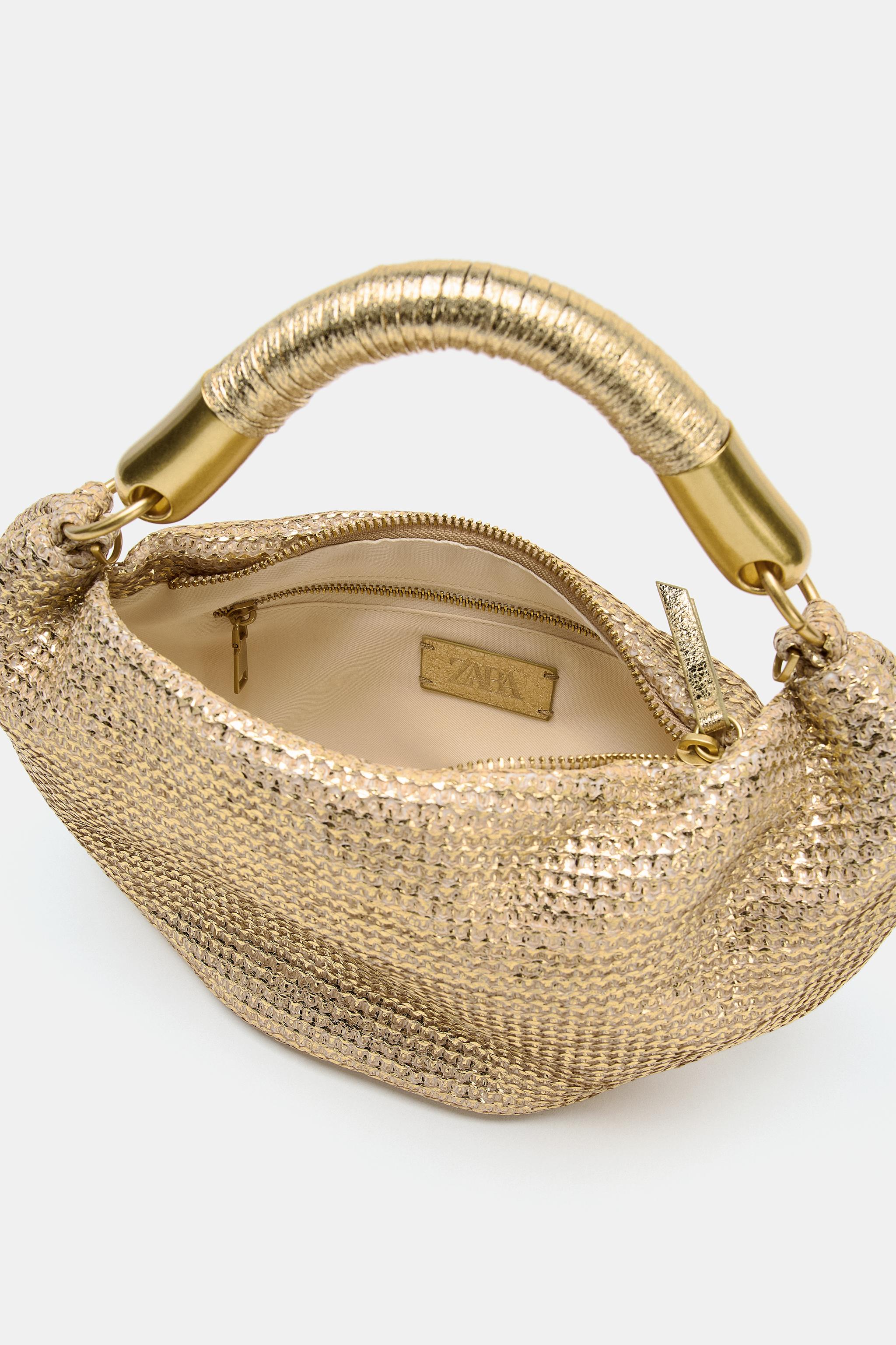 Женские сумки Zara METALLIC EFFECT HANDBAG — фото 6