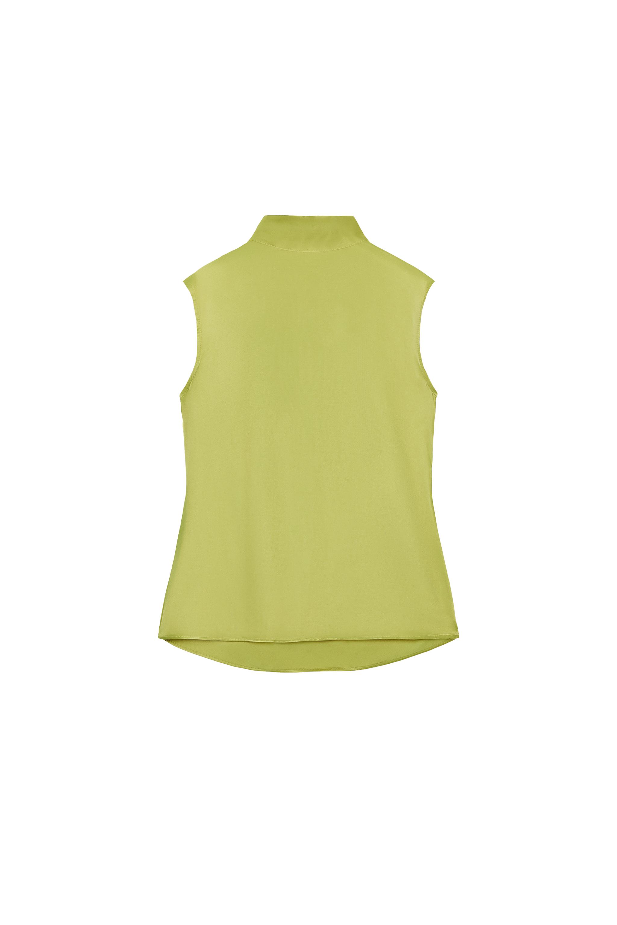 TOP ACETINADO LAÇO - Pistache | ZARA Brasil