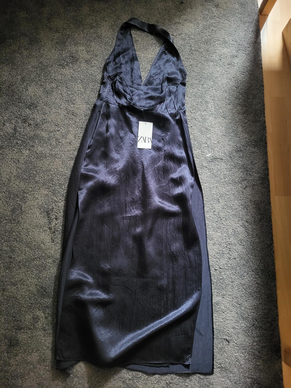 ZW COLLECTION SATIN HALTER DRESS - Image 2