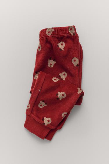 2-6 AÑOS/ PIJAMA VELOUR RENOS - Tostado de Zara