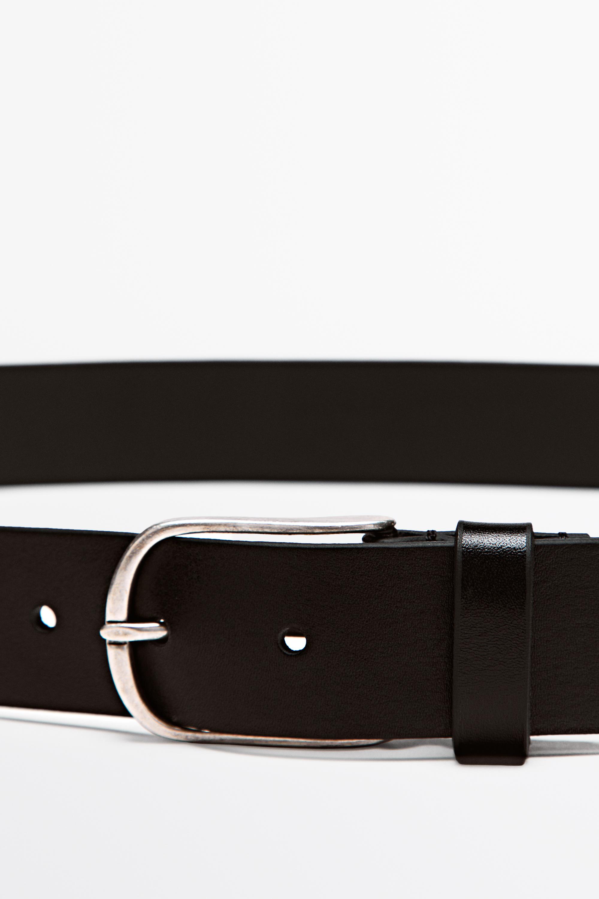 Nappa leather belt