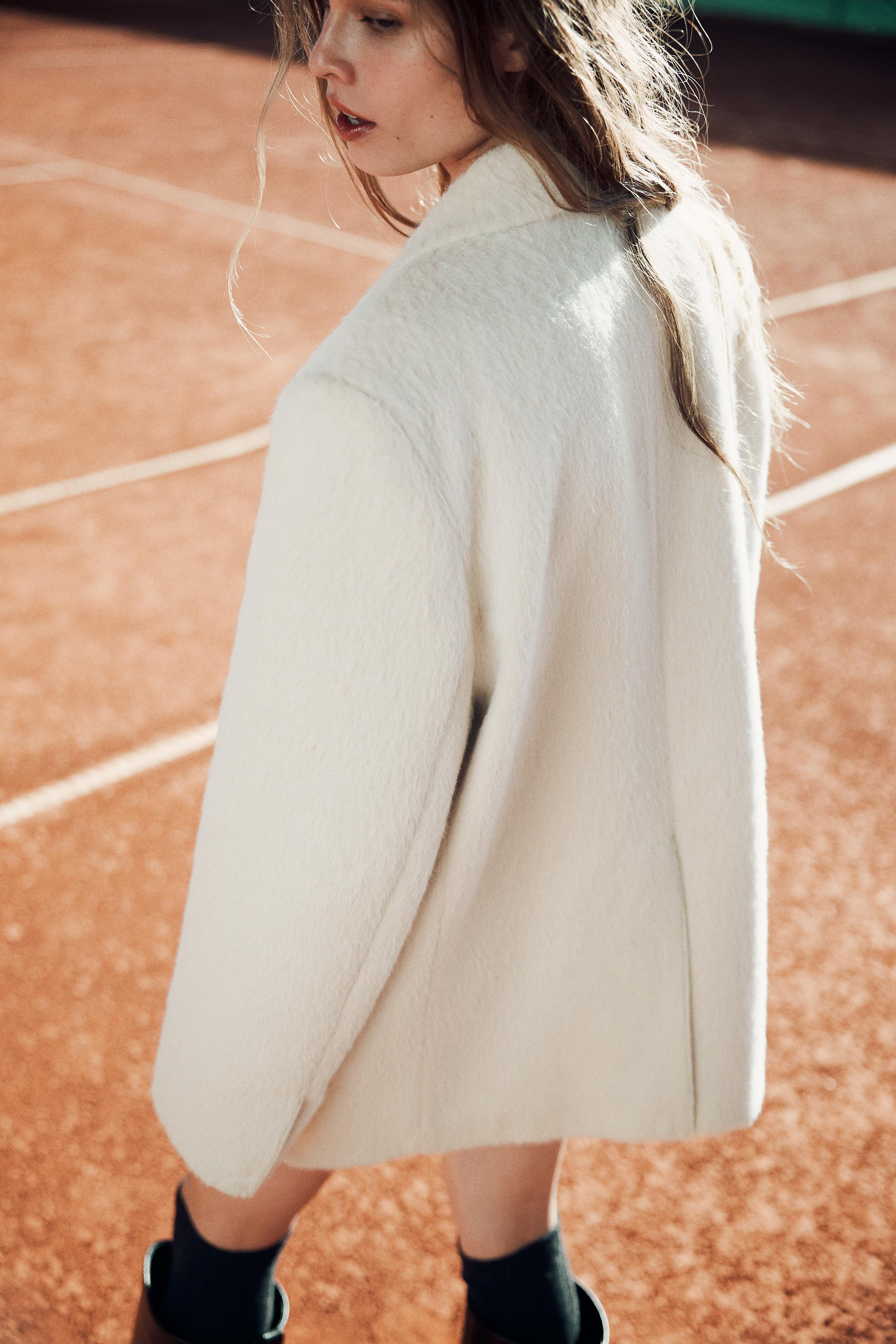 フェイクファーブレザー - エクリュ | ZARA Japan / 日本 