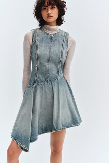 TRF DENIM DRESS - Blue by Zara