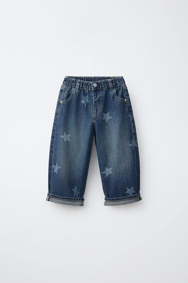 GALTZA BAKEROAK, RELAXED FIT, IZARREN ESTANPATUAREKIN - Indigo, Zara-rena