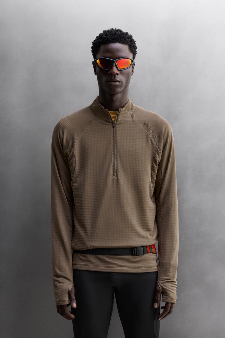 ZARA POLARTEC© QUARTER-ZIP SWEATSHIRT