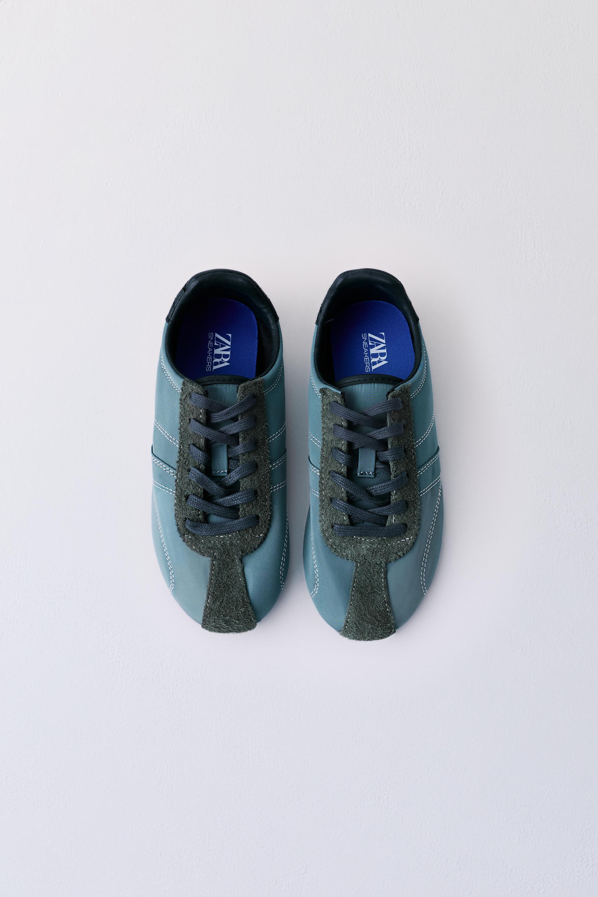SLIM SOLE SNEAKERS — Petrol Blue