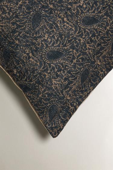PAISLEY PRINT CUSHION COVER - Blue by Zara - Image 1