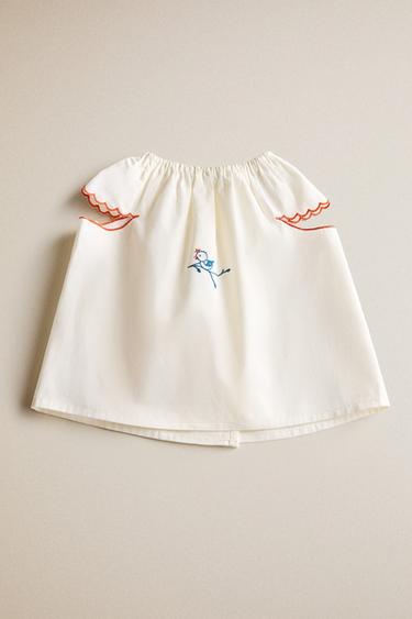 CHEMISE ENFANT BRODERIES - Blanc cassé de Zara - Image 5
