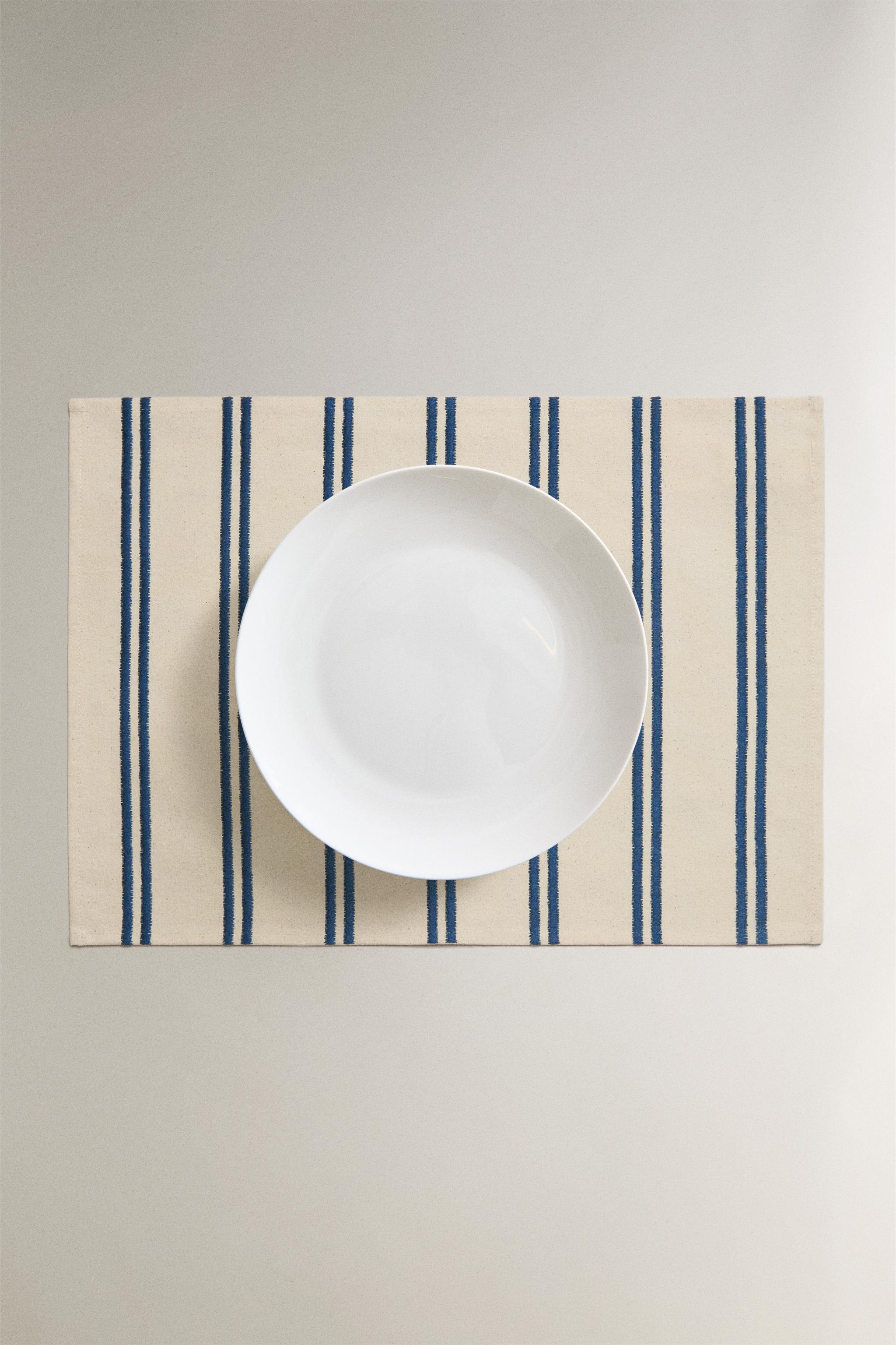 Zara EMBROIDERED STRIPE PLACEMAT — фото 5