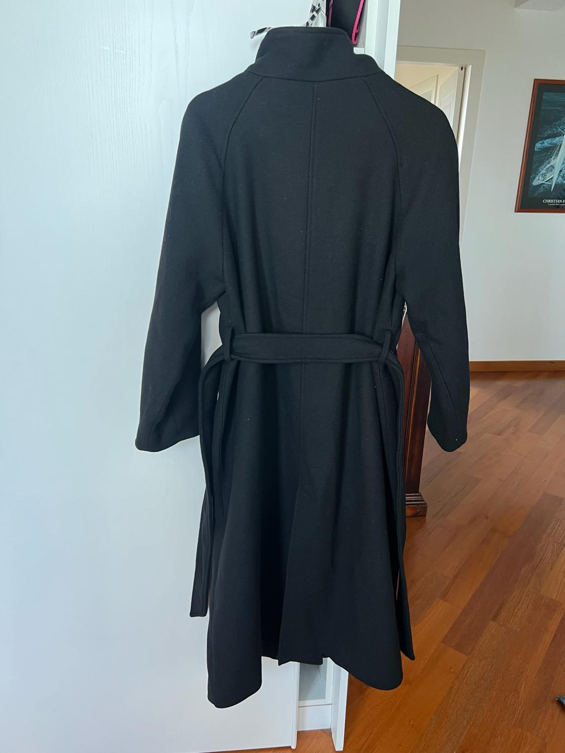 LONG WOOL COAT WITH HIGH NECK - Image 4